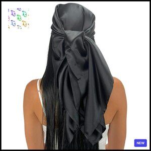 Luxury Silk Head Scarf Elegant Minimal Chic Hair Protection Day Night